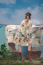Ivory Bloom Embroidered Dress
