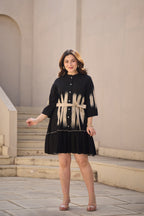 Midnight Mirage Shirt Dress