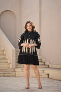 Midnight Mirage Shirt Dress
