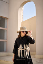 Midnight Mirage Shirt Dress