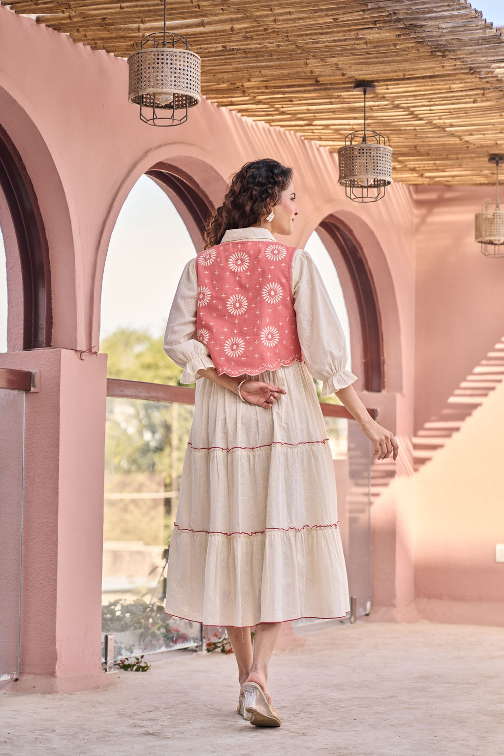 Blush Bloom Layered Dress