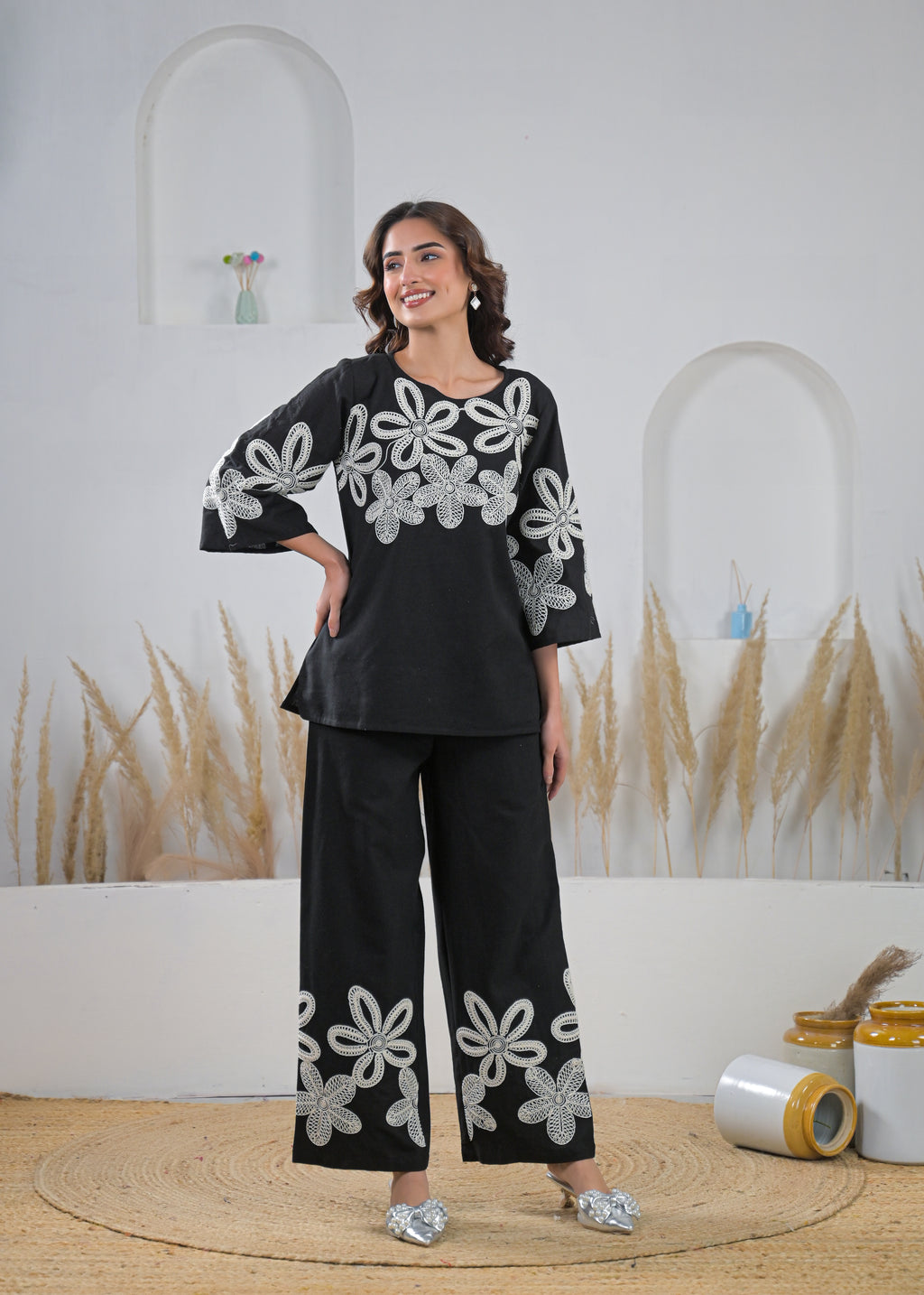 Midnight Bloom Co-Ord Set