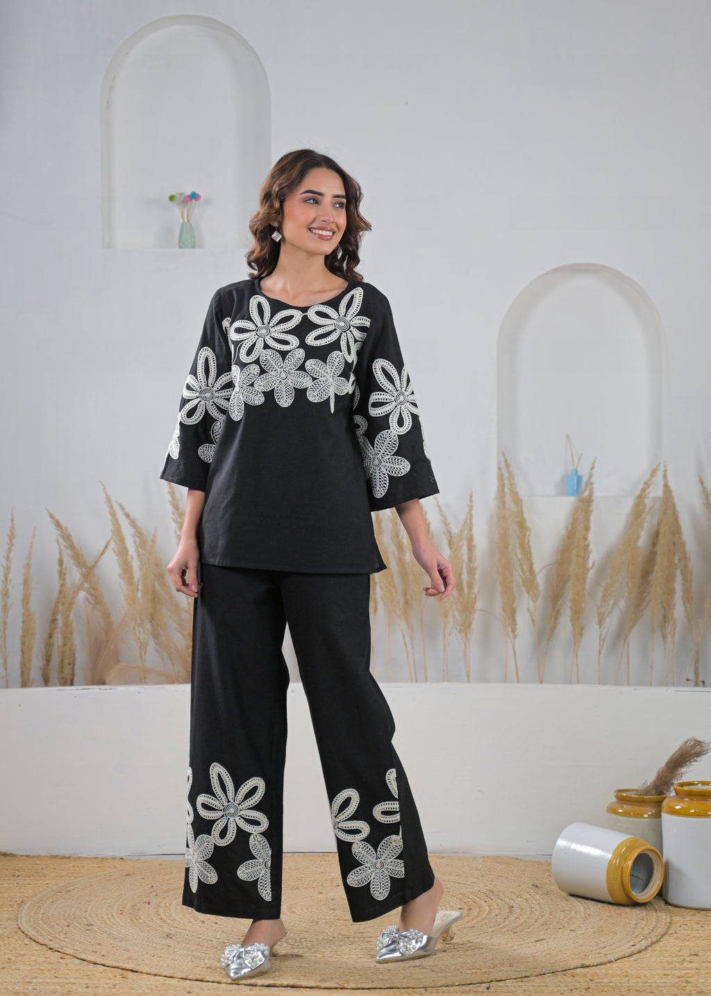 Midnight Bloom Co-Ord Set
