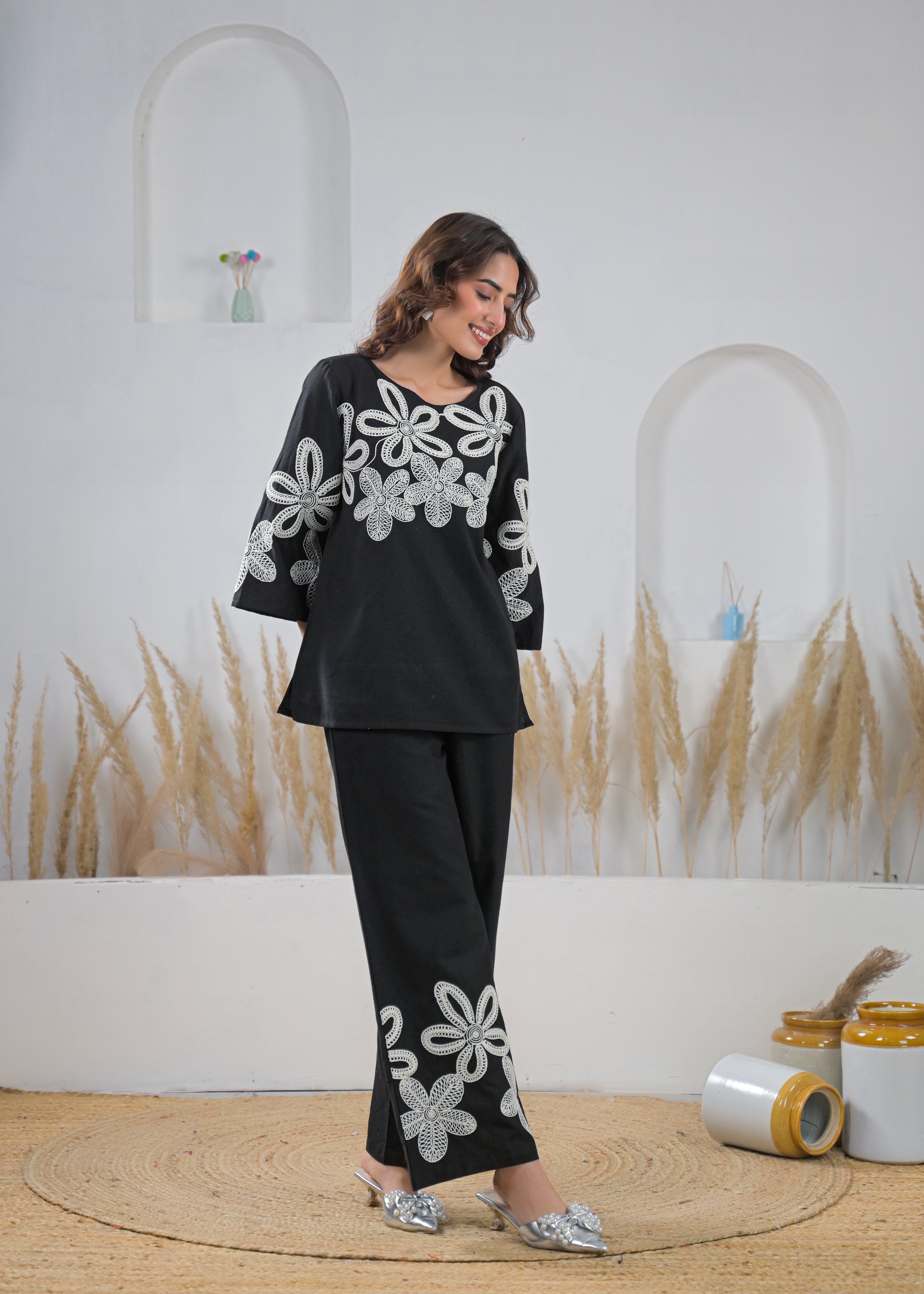 Midnight Bloom Co-Ord Set