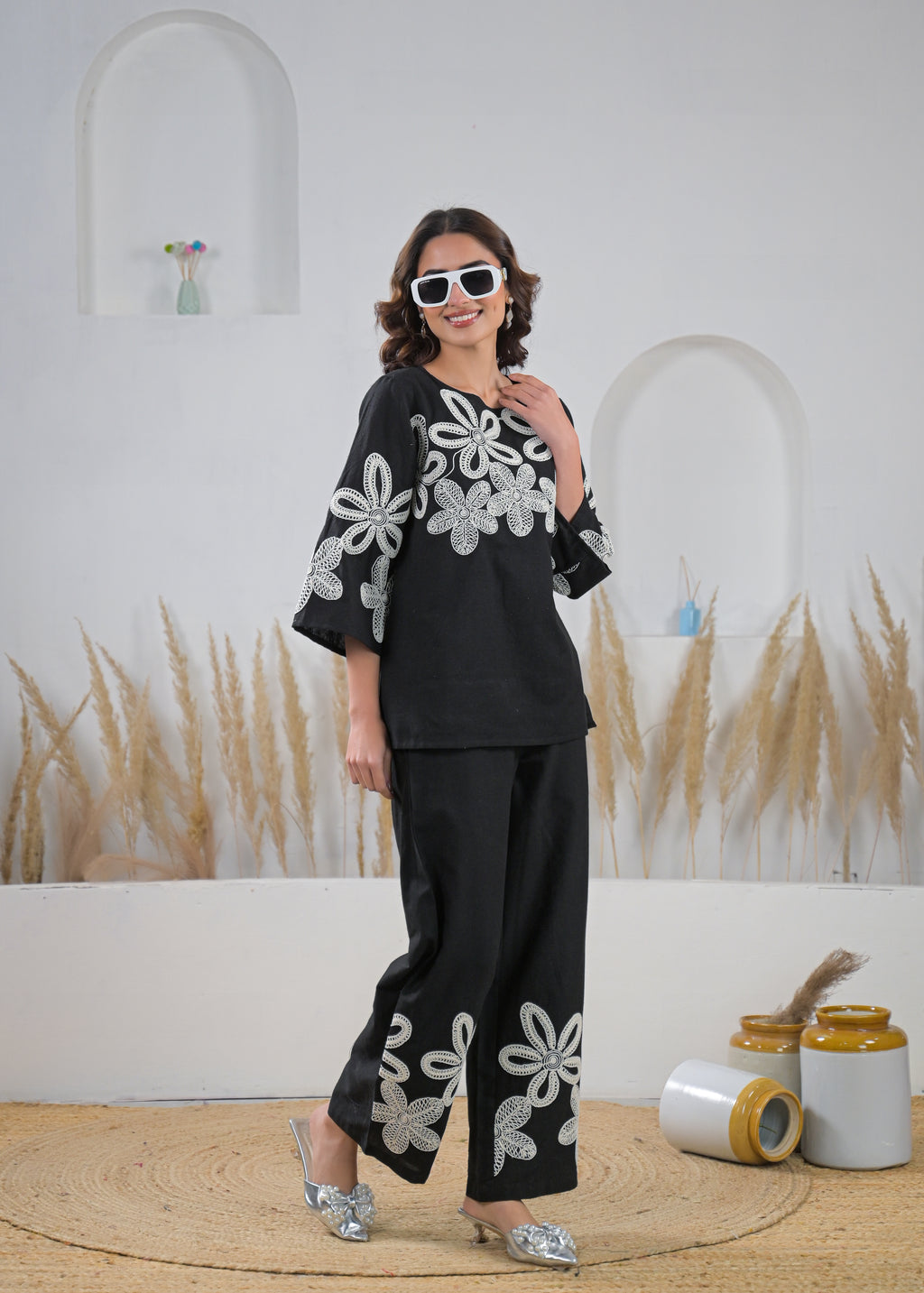Midnight Bloom Co-Ord Set