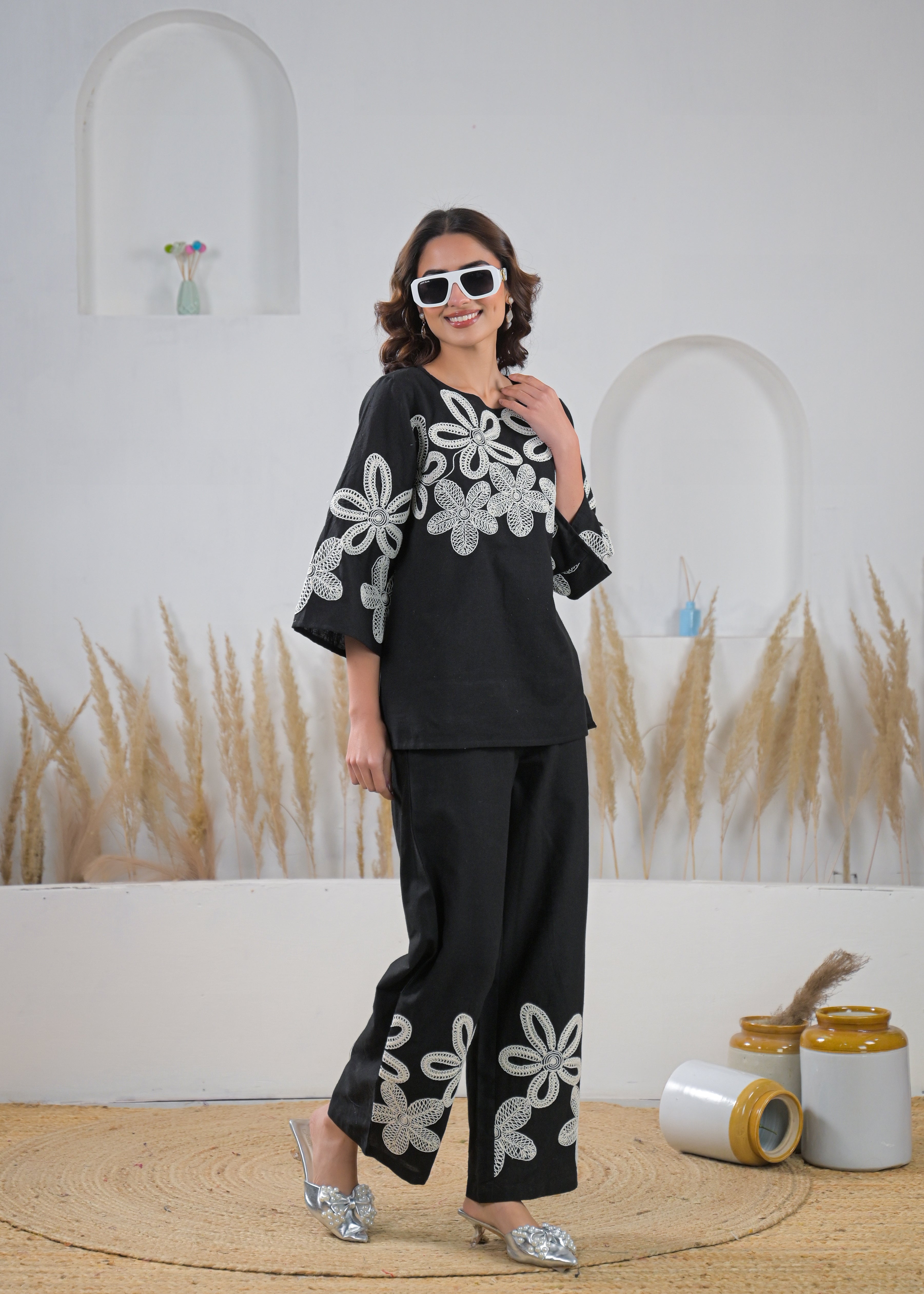 Midnight Bloom Co-Ord Set