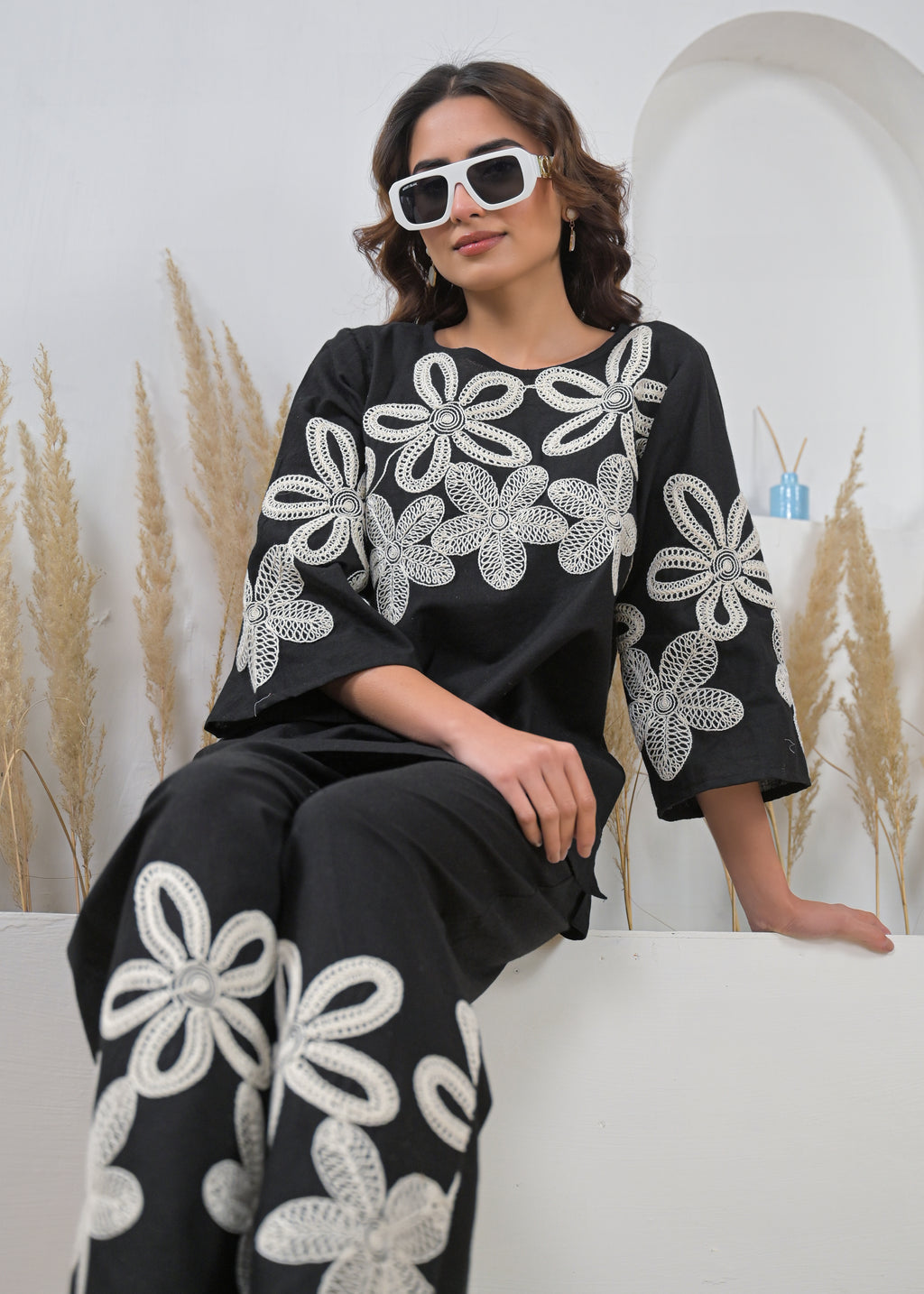 Midnight Bloom Co-Ord Set