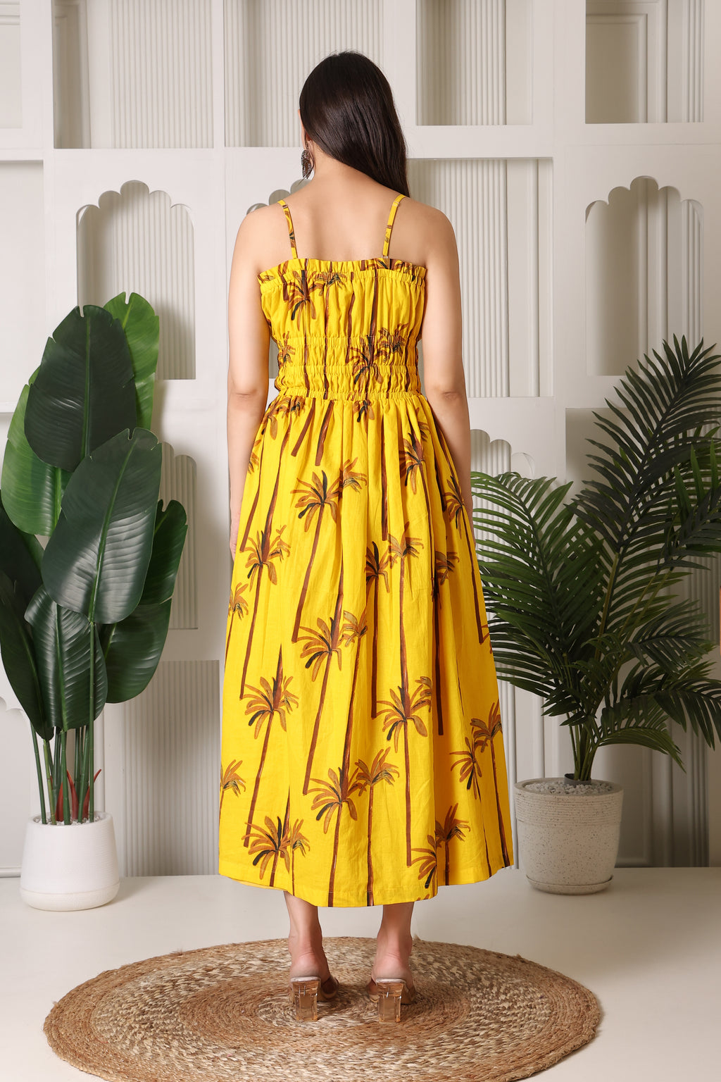 Sunny Palm Breeze Maxi Dress