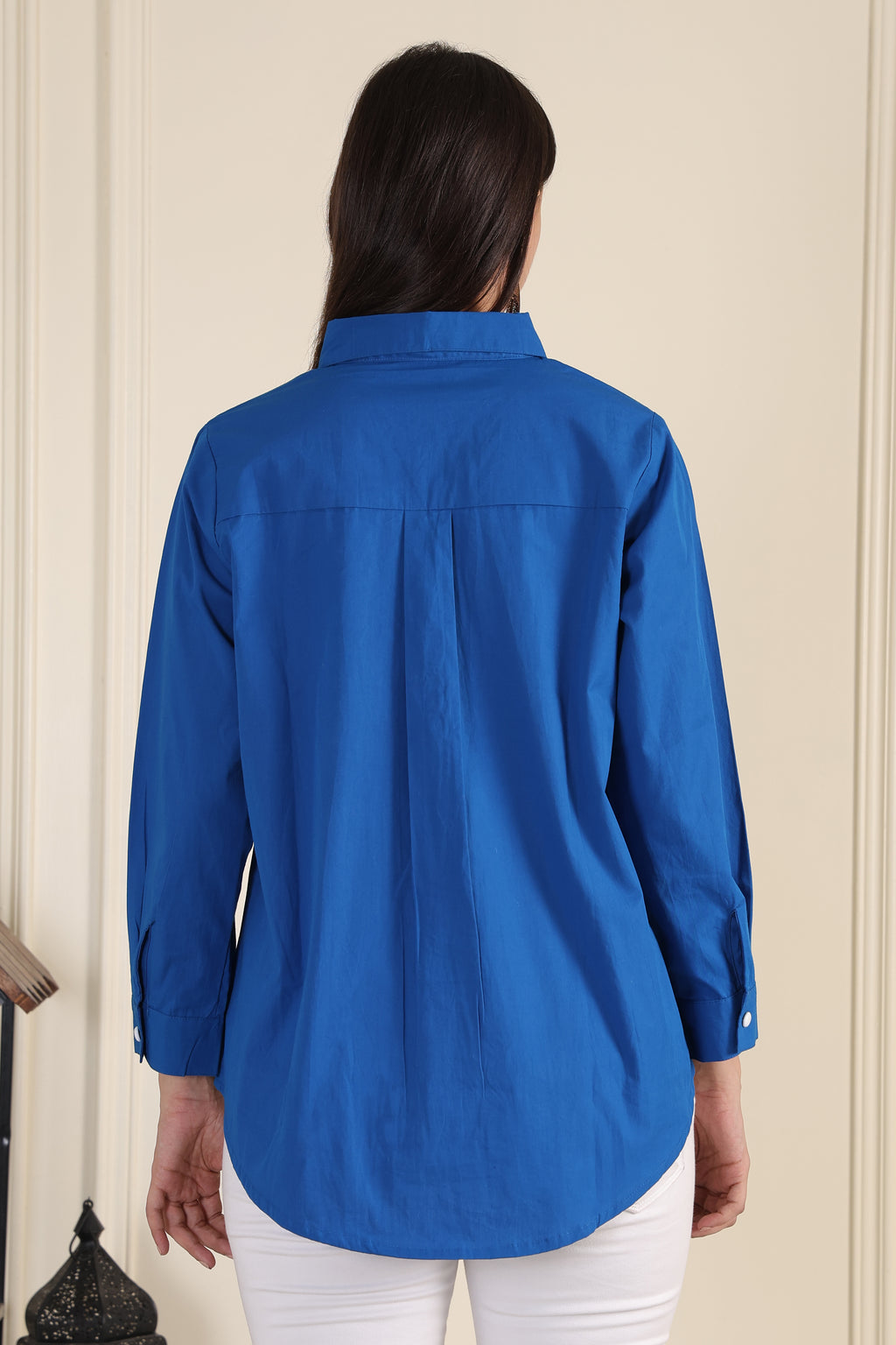 Azure Bloom Floral Shirt