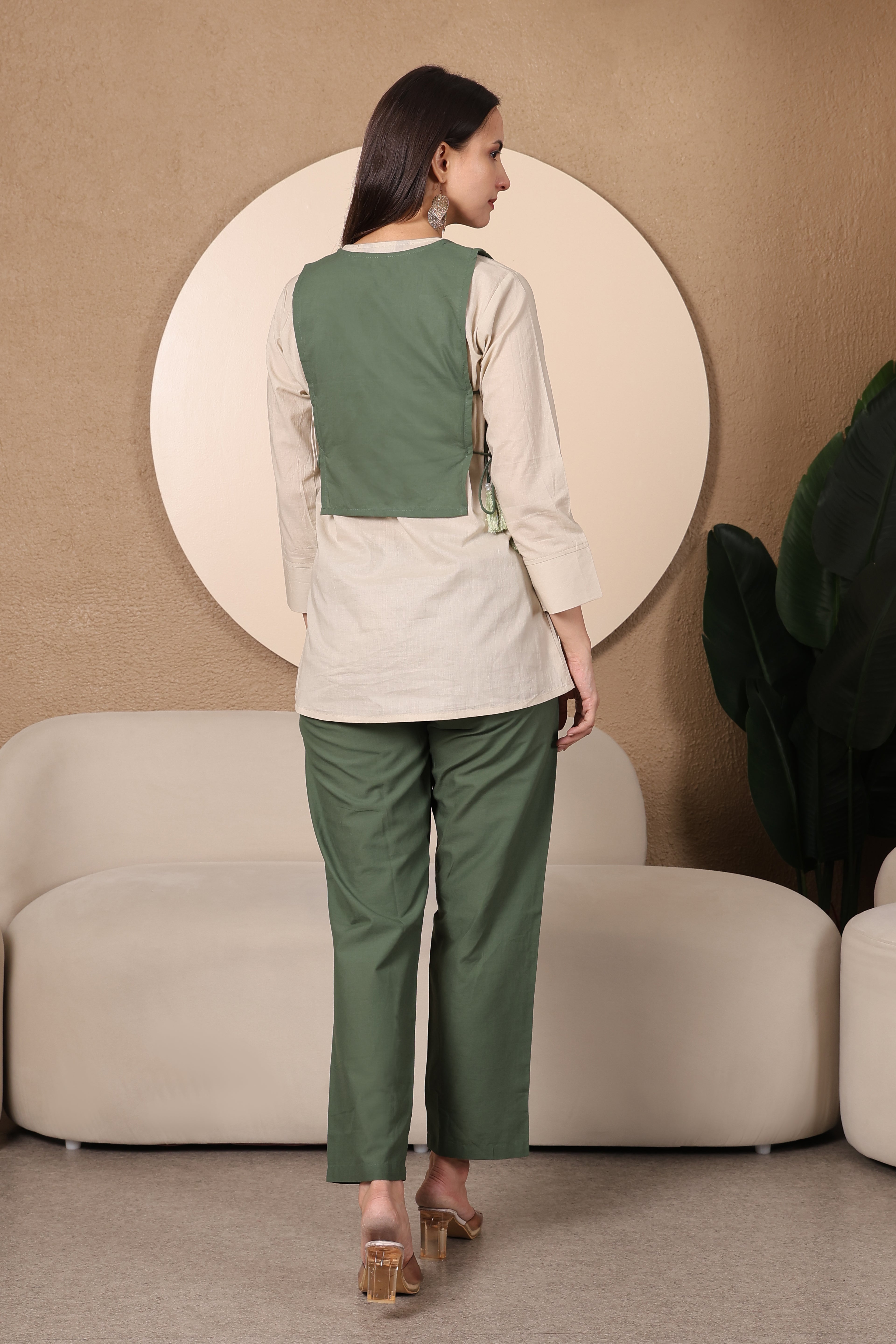 Sage Bloom Embroidered Co-Ord Set