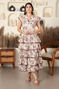 Cocoa Palm Tiered Maxi Dress