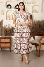 Cocoa Palm Tiered Maxi Dress