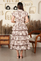 Cocoa Palm Tiered Maxi Dress