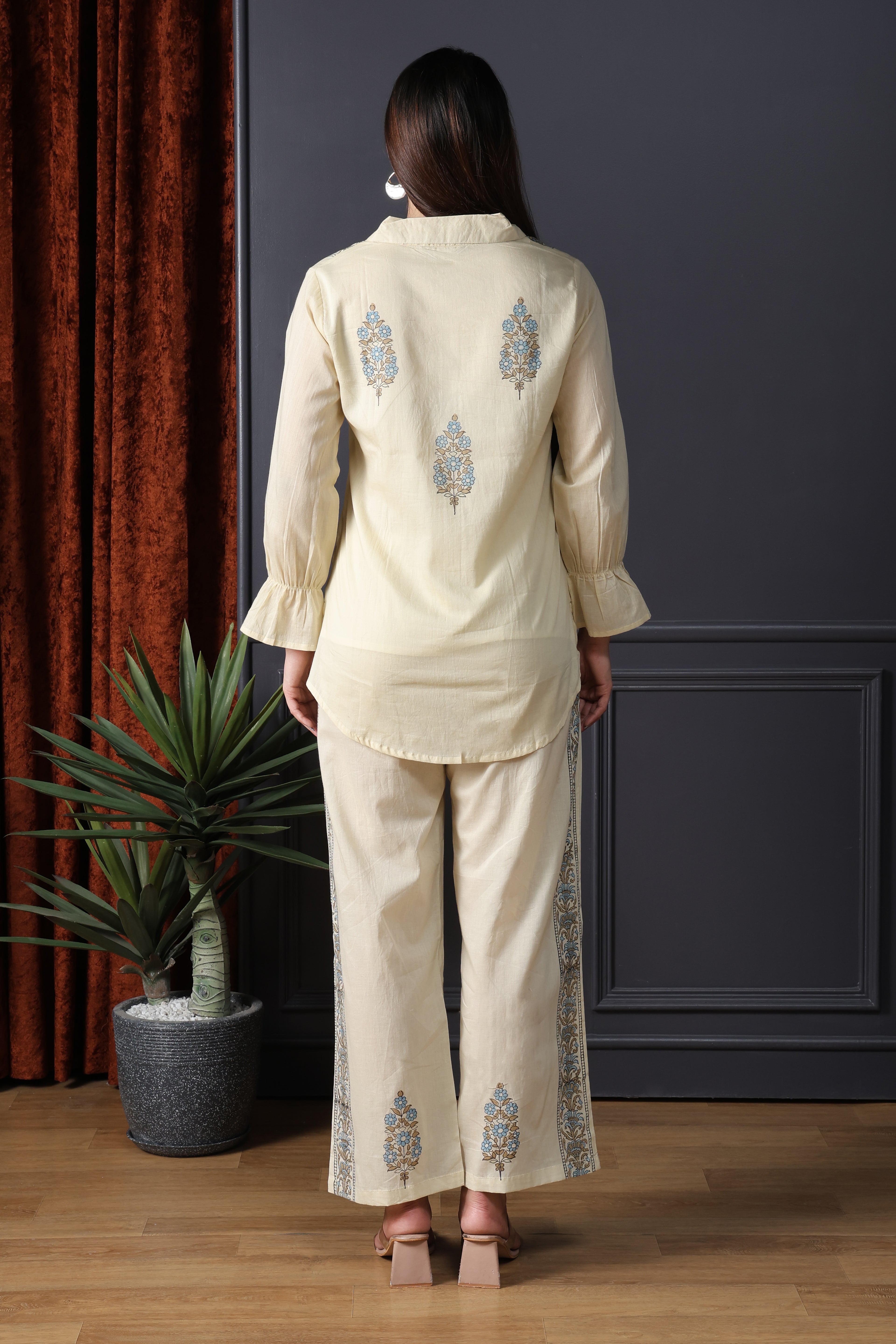 Butter Bloom Cotton Co-Ord Set