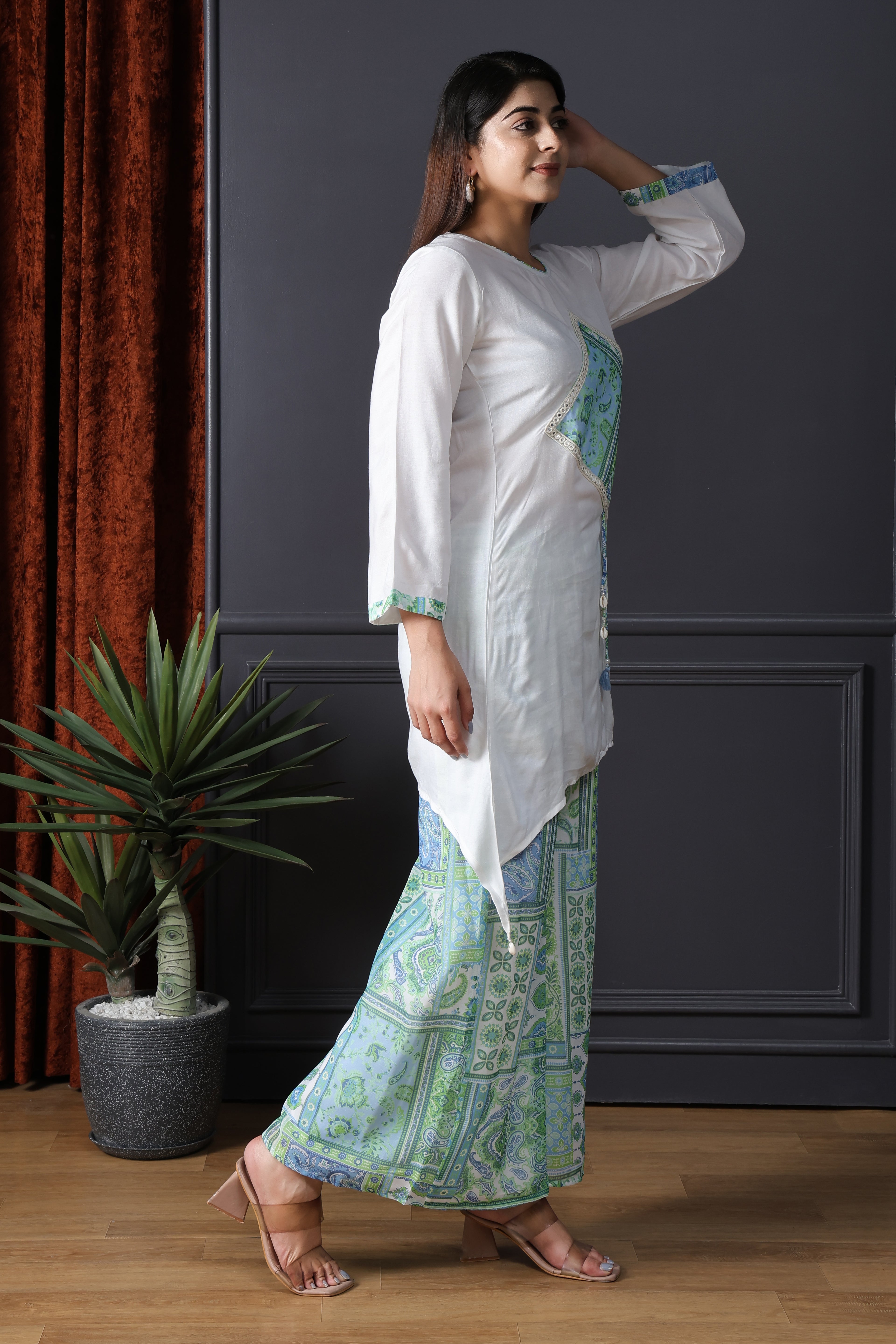Aqua Heritage Kurta Set