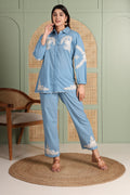 Azure Bloom Co-Ord Set