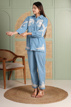 Azure Bloom Co-Ord Set