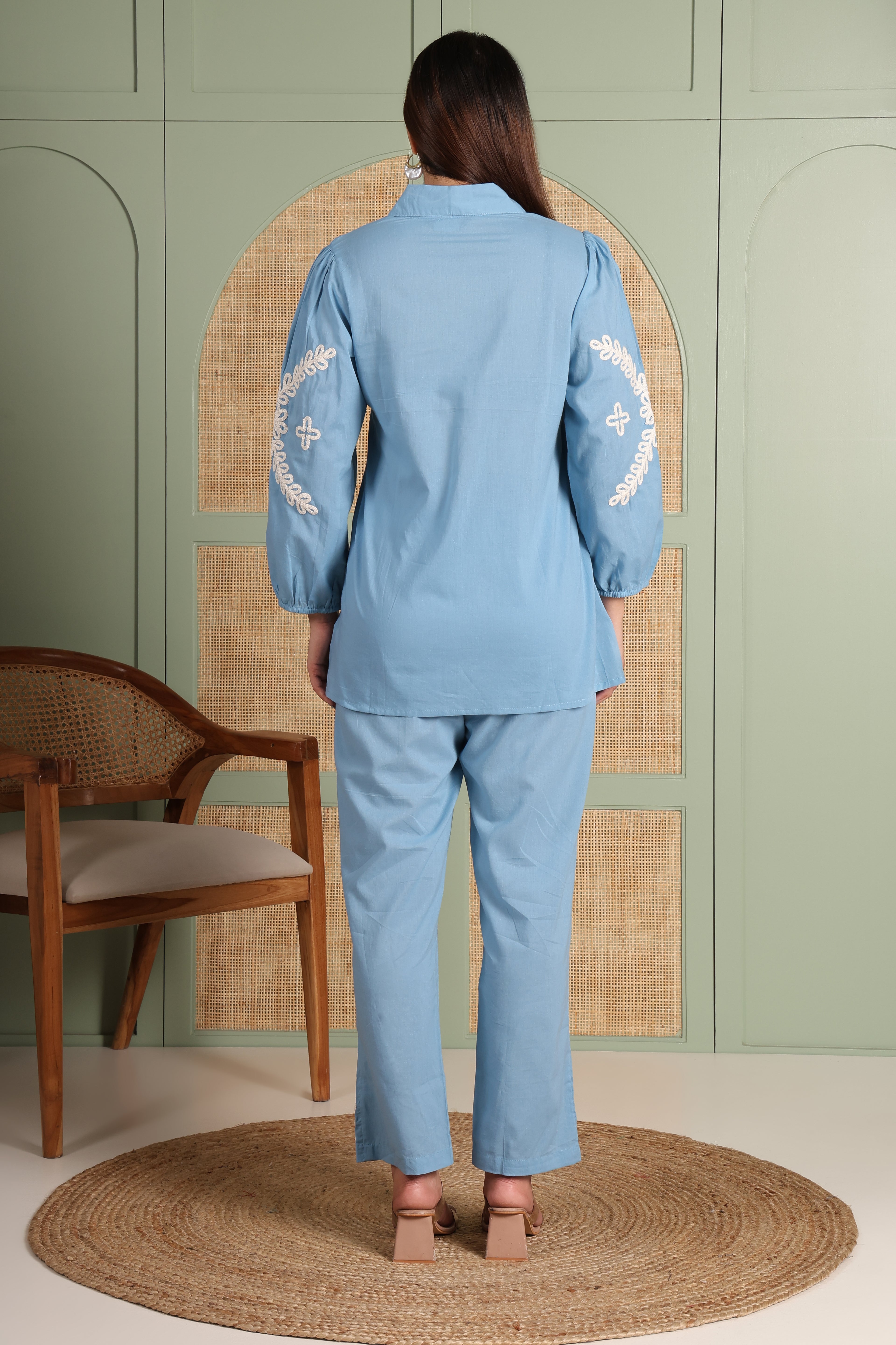 Azure Bloom Co-Ord Set