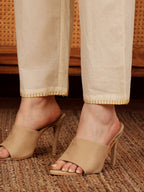 Women's Cotton Tunic With Cow Print Mustard Yellow & Off White